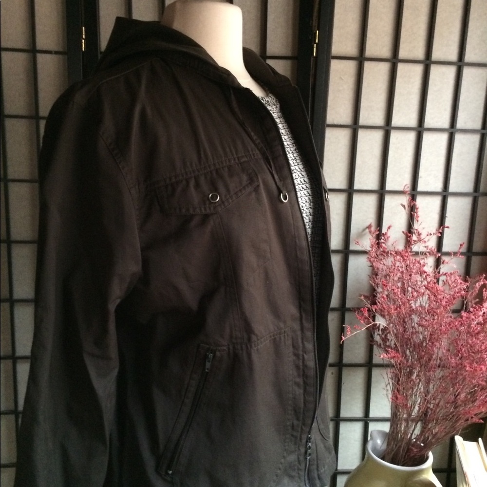 CHICO'S Black Light-Utility Jacket, S